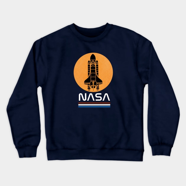 NASA RETRO VINTAGE SPACE SHUTTLE LAUNCH Crewneck Sweatshirt by Teessential